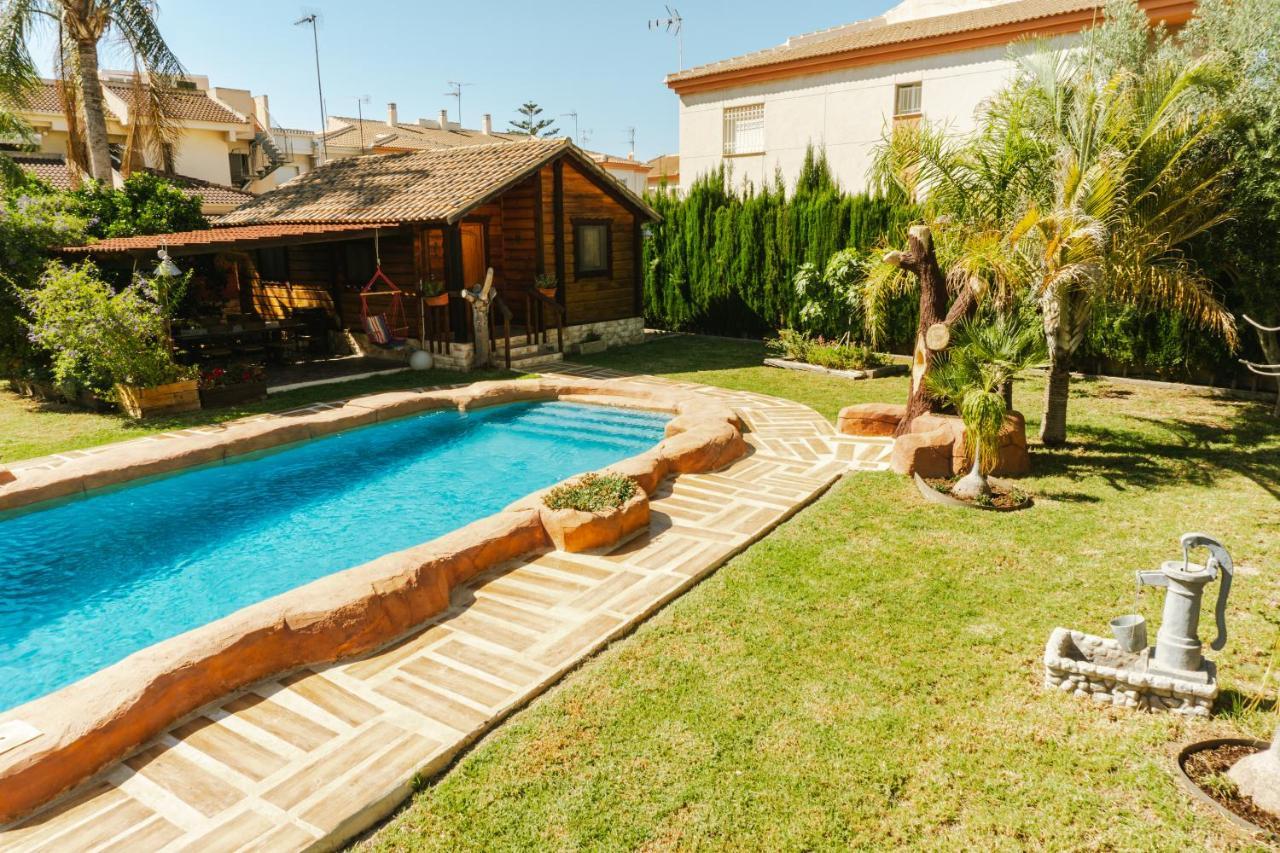 Casa De Madera Con Piscina Privada Villa Los Alcázares Exterior foto